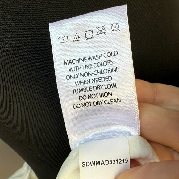 Bumpsuit white maternity maxi dress - spaghetti strap - nylon spandex - size L - Picture 14 of 14